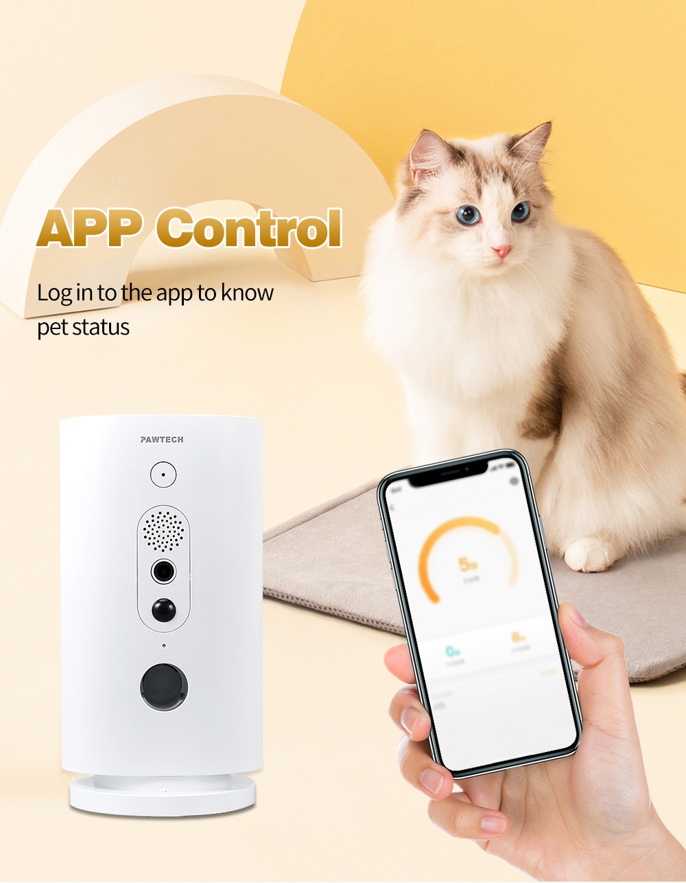 Smart Pet Food Dispenser with WiFi Camera 270-Degree