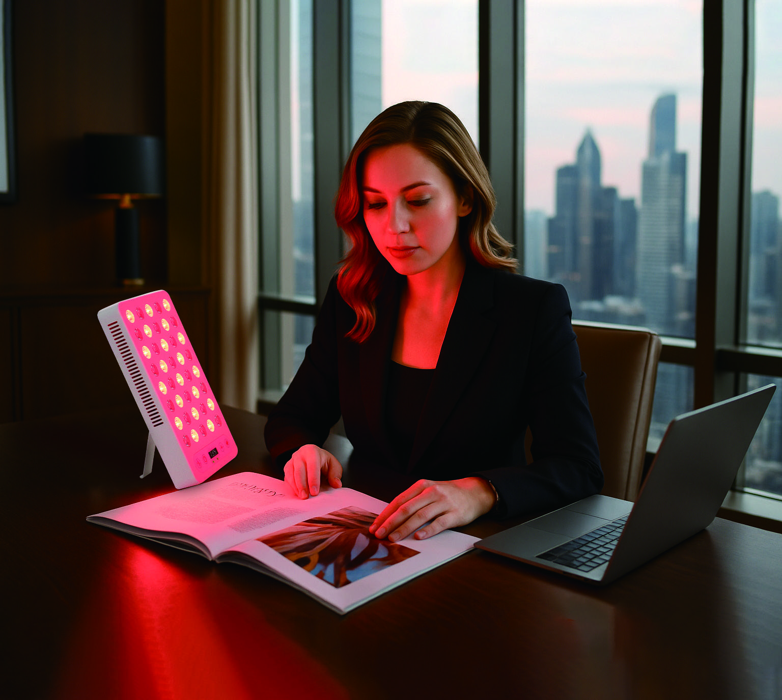 Lumina Mask Lite — 72-LED Red & Blue Light Therapy Mask