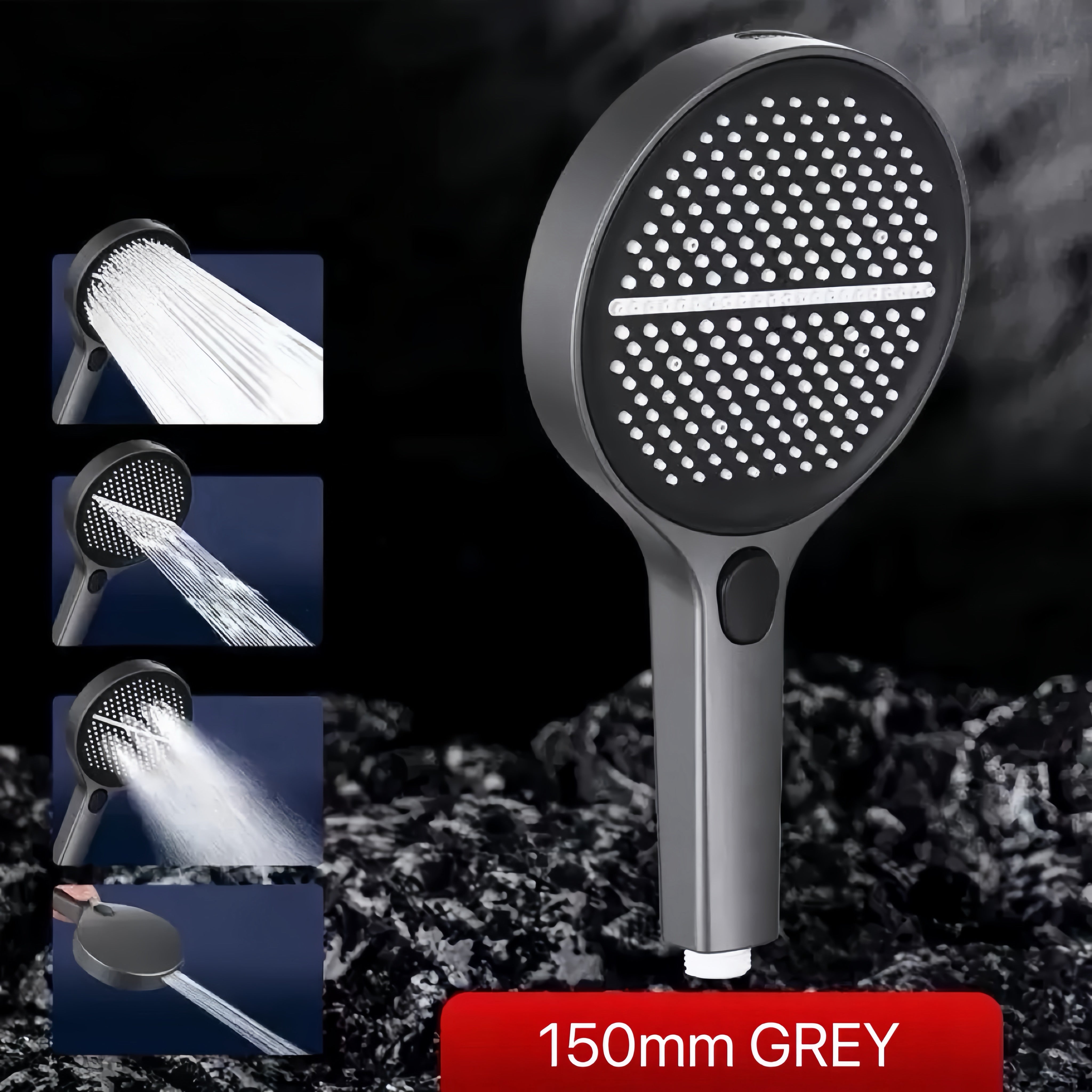 VortexRain XL Wide-Coverage 4-Mode Handheld Shower Head
