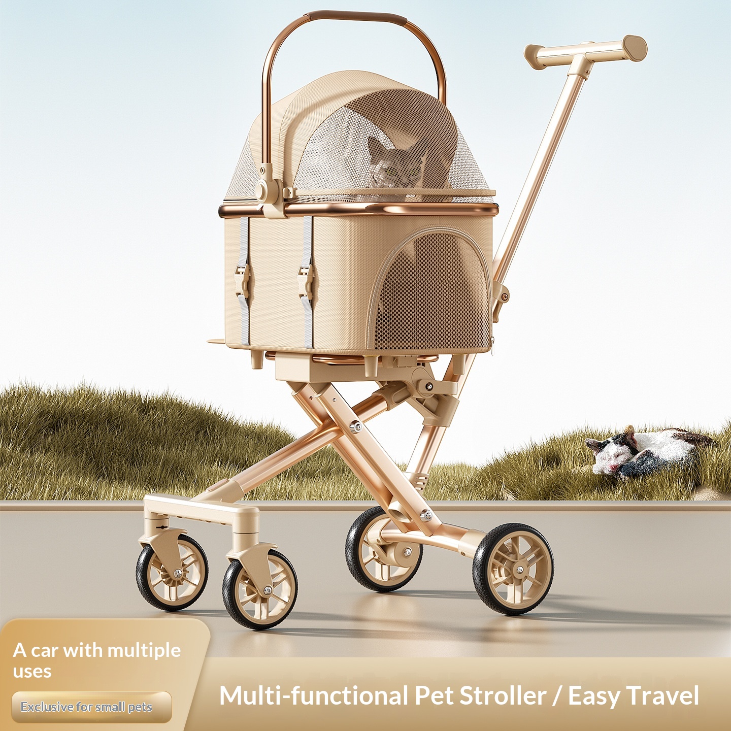 Pet Stroller Lightweight Foldable