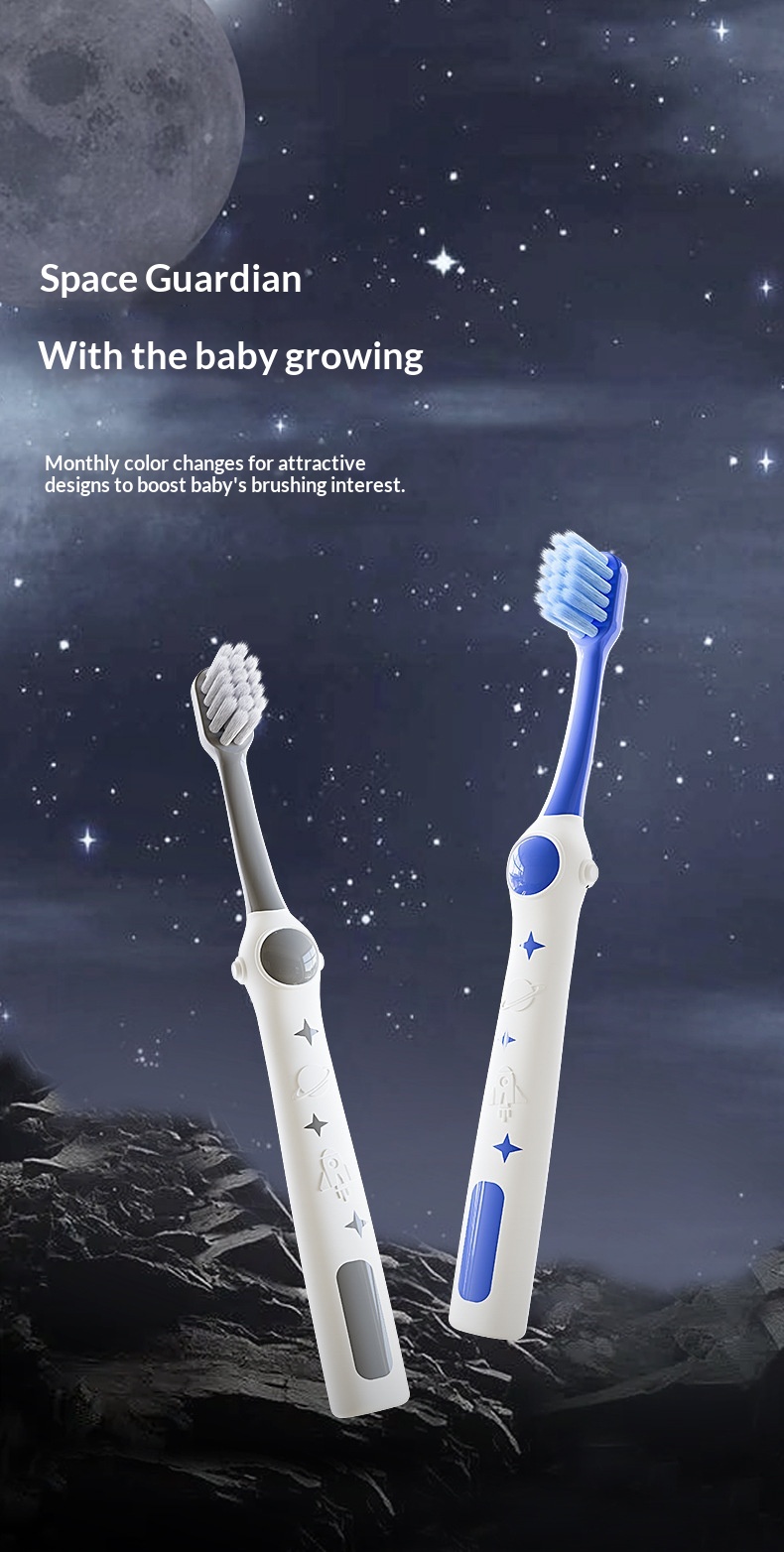 Astronaut Soft Bristle Children's Toothbrush (6-Pack)