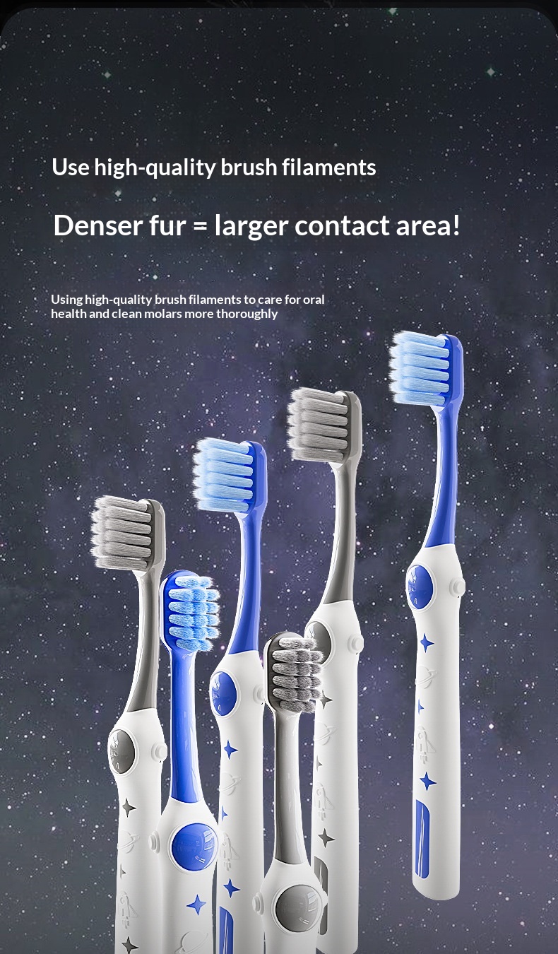 Astronaut Soft Bristle Children's Toothbrush (6-Pack)