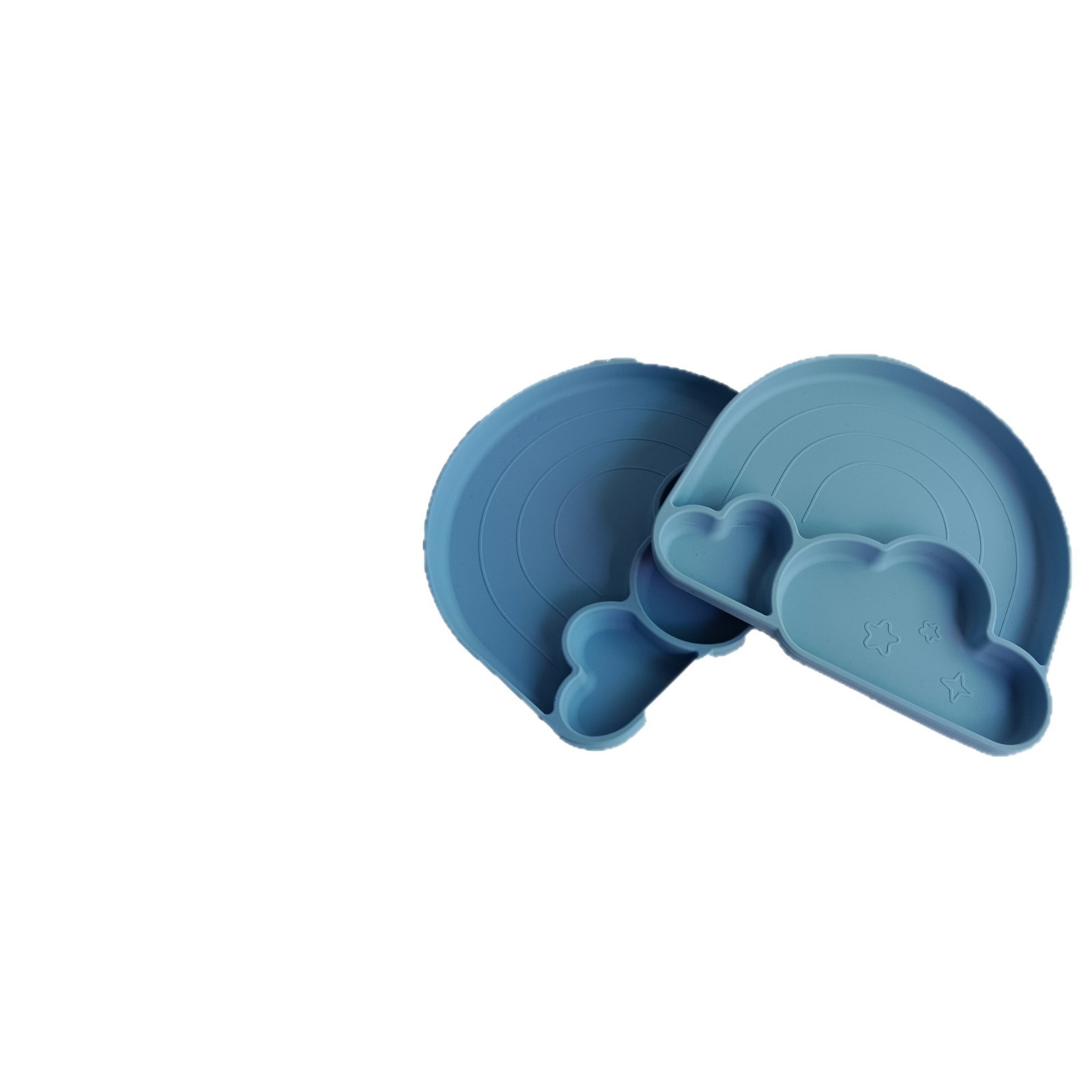 Cloud-Shaped Baby Silicone Suction Bowl