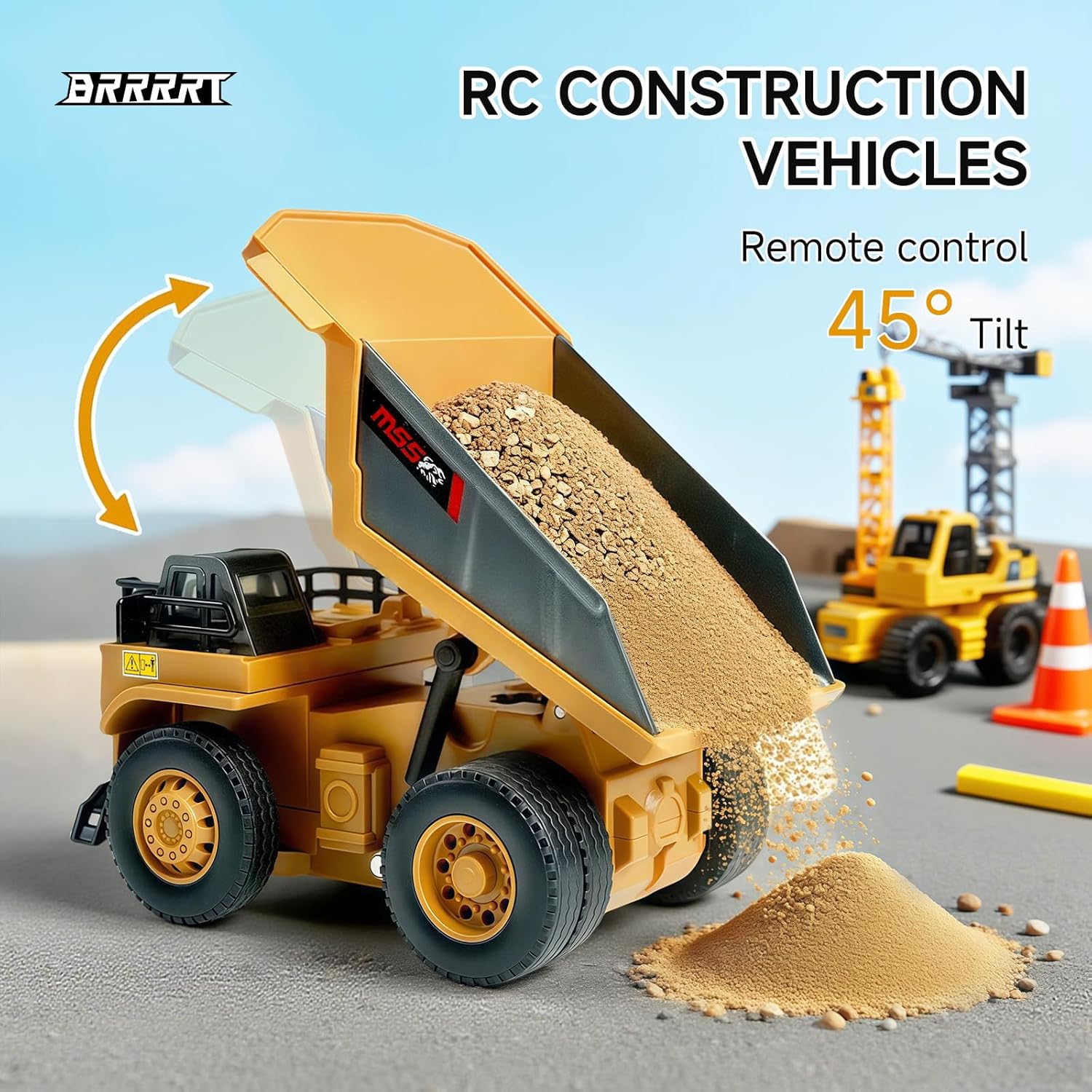 MicroCrew™ Mini RC Construction Series – Pocket Dump Truck,