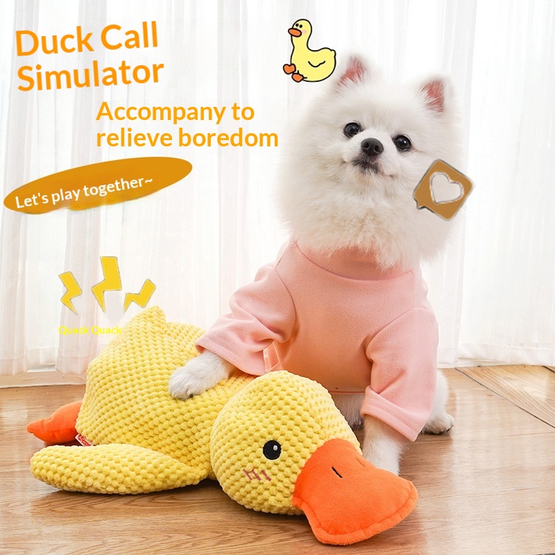 Squeaky Duck Dog Toy - Bite Resistant