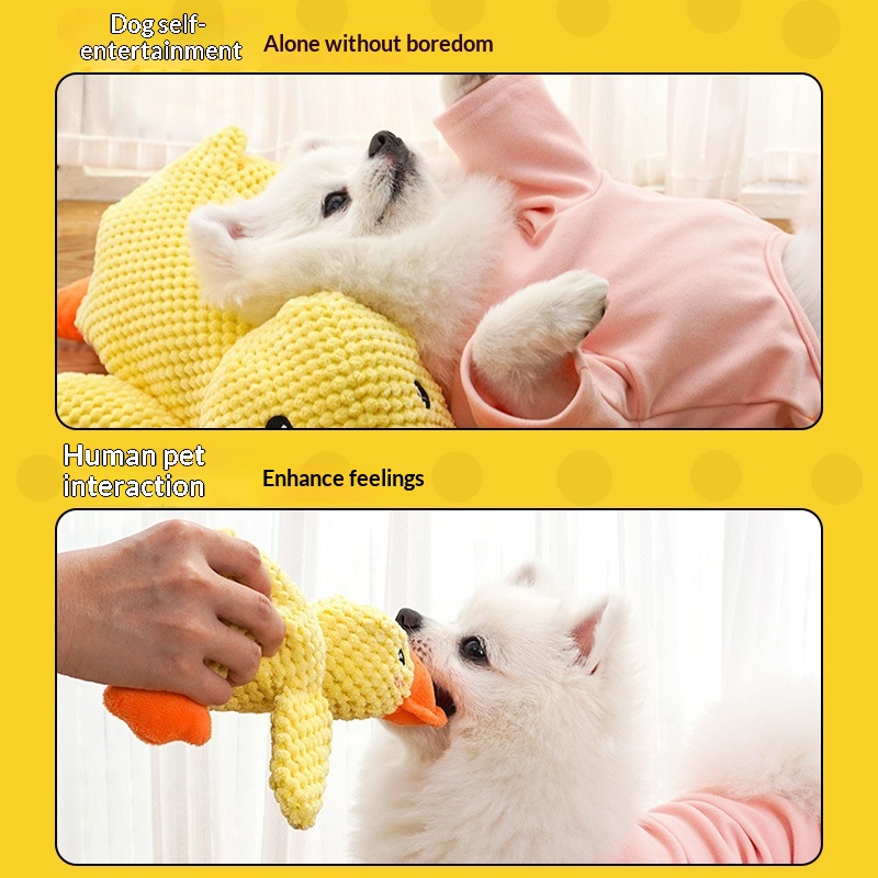 Squeaky Duck Dog Toy - Bite Resistant