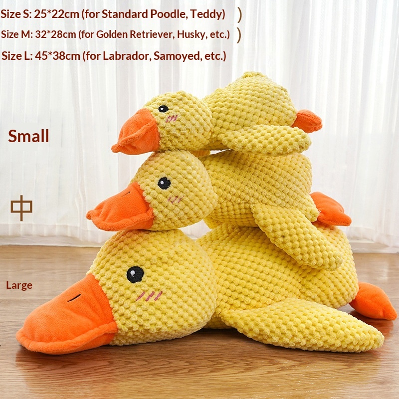 Squeaky Duck Dog Toy - Bite Resistant