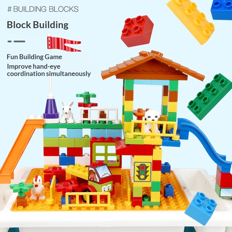 Children's Building Blocks Table DIY Assembly