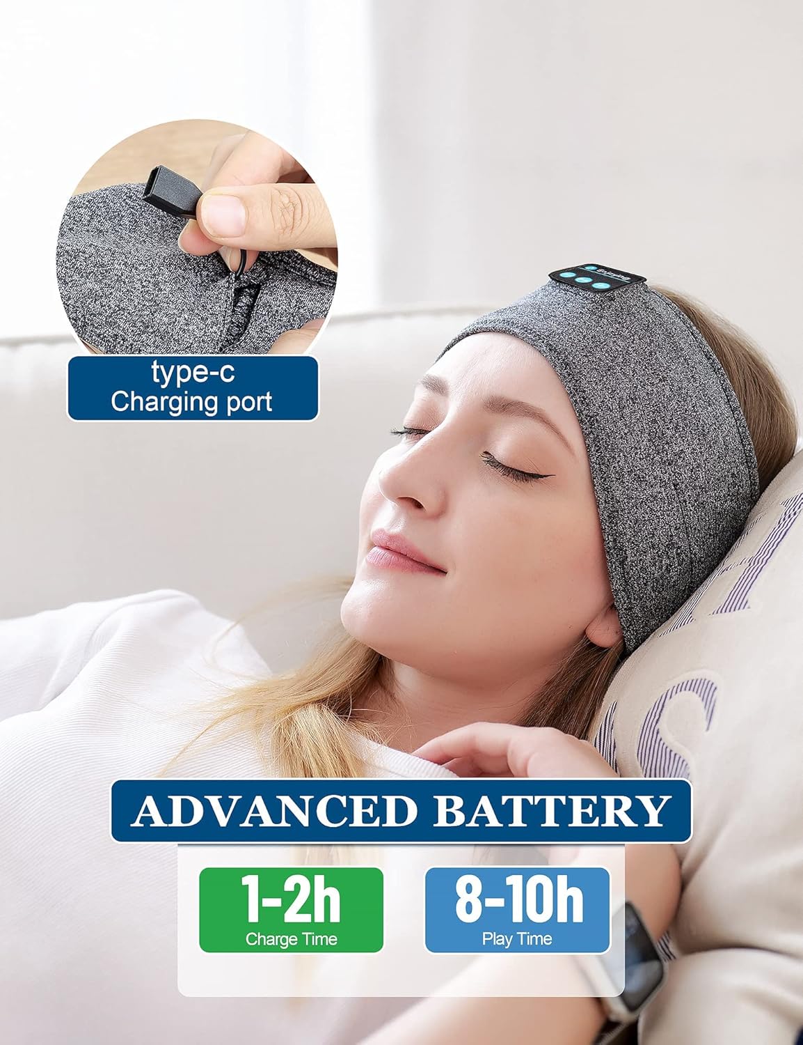 DreamBand 3-in-1 Bluetooth Sleep & Sport Headband Sleep Mask