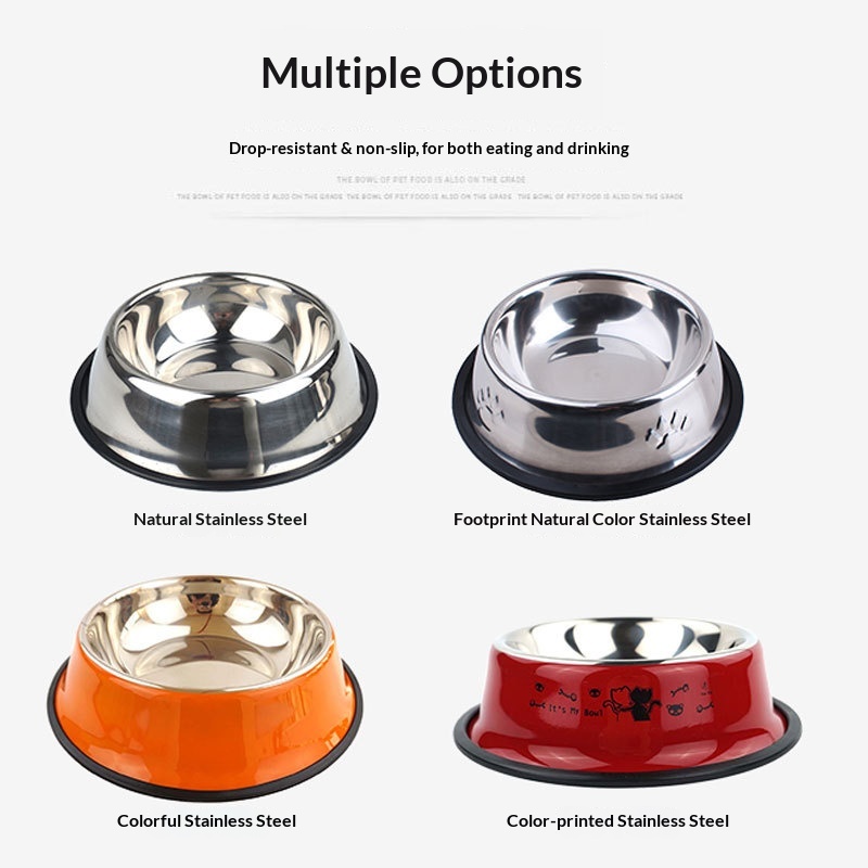 Stainless Steel Anti-Slip Pet Bowl