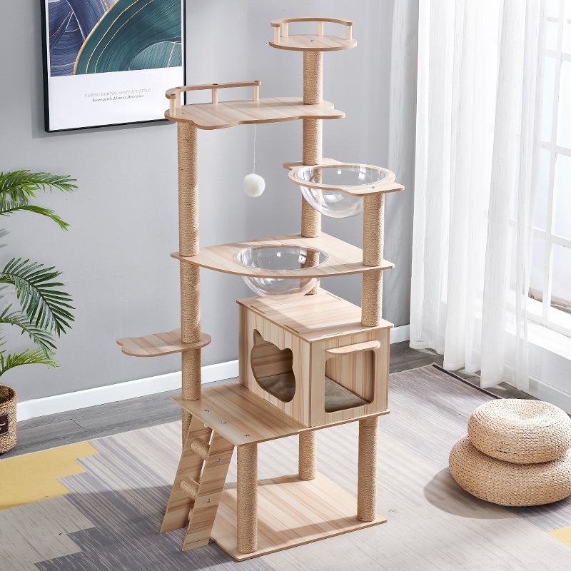 Cat Tree / Cat Climbing Frame with Space Capsule