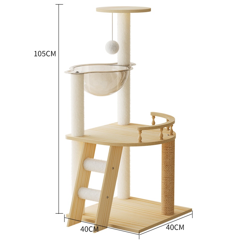 Cat Tree / Cat Climbing Frame with Space Capsule