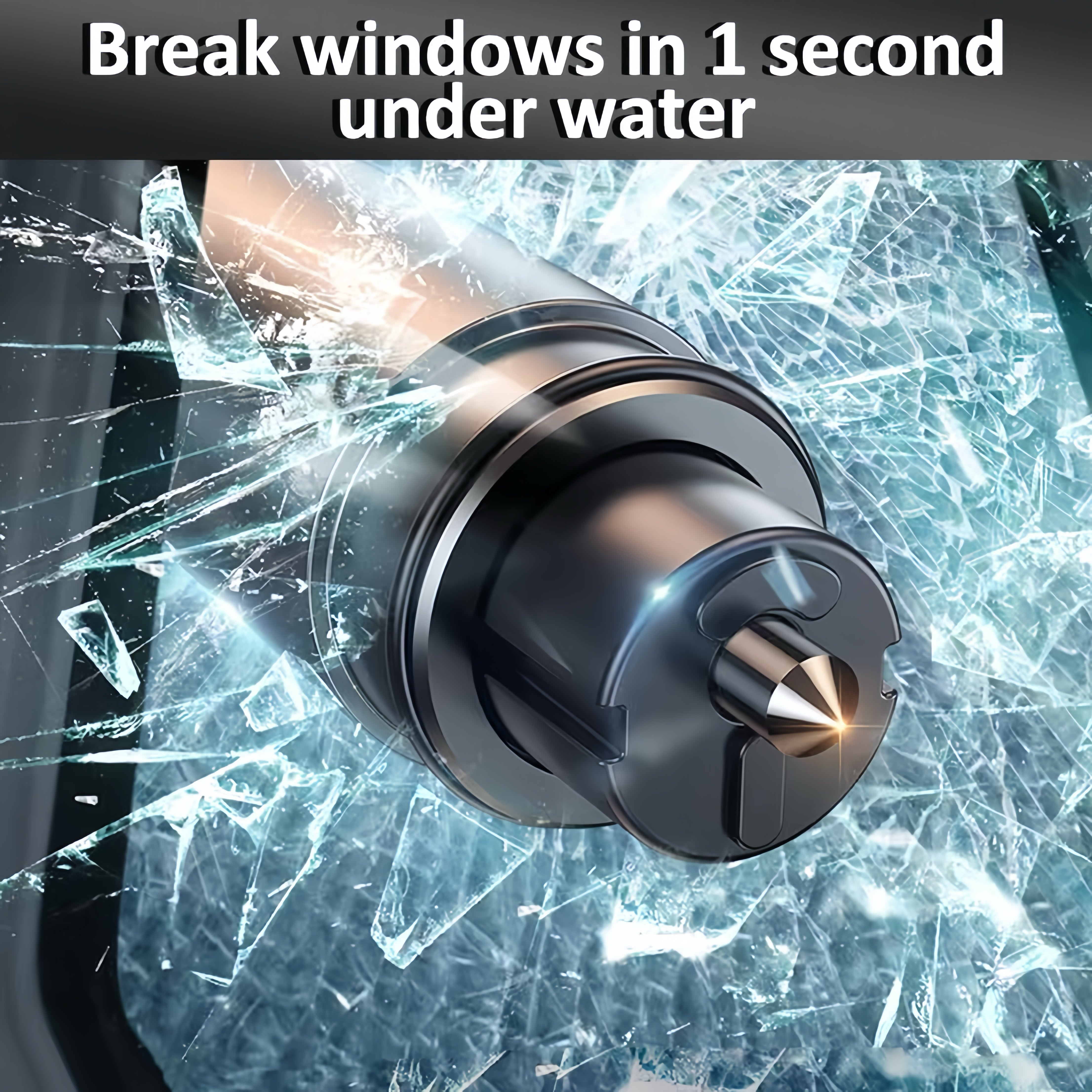 CrashEscape Mini – Emergency Window Breaker & Seatbelt Cutter
