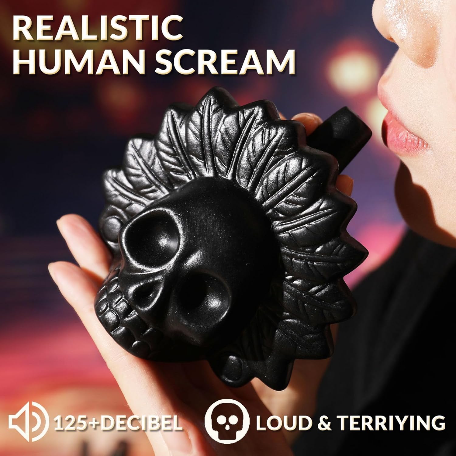 Aztec Death Whistle – Authentic Ceramic with Bone-Chilling Screams