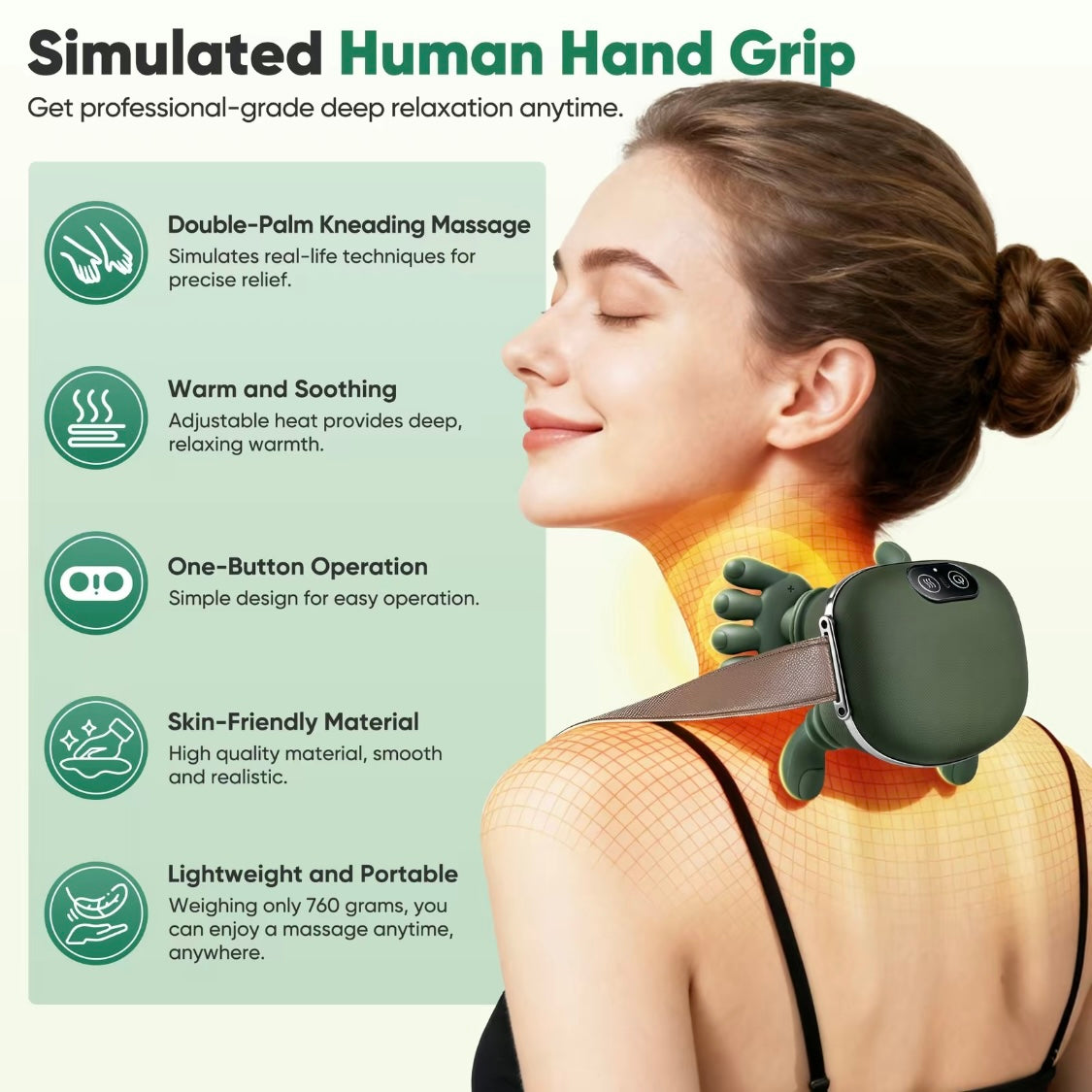 CerviFlex 4D Wireless Massager – Shiatsu Deep Tissue Relief with Heat