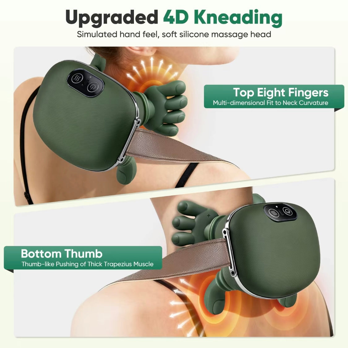CerviFlex 4D Wireless Massager – Shiatsu Deep Tissue Relief with Heat