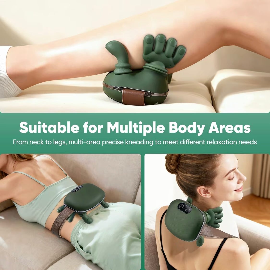 CerviFlex 4D Wireless Massager – Shiatsu Deep Tissue Relief with Heat