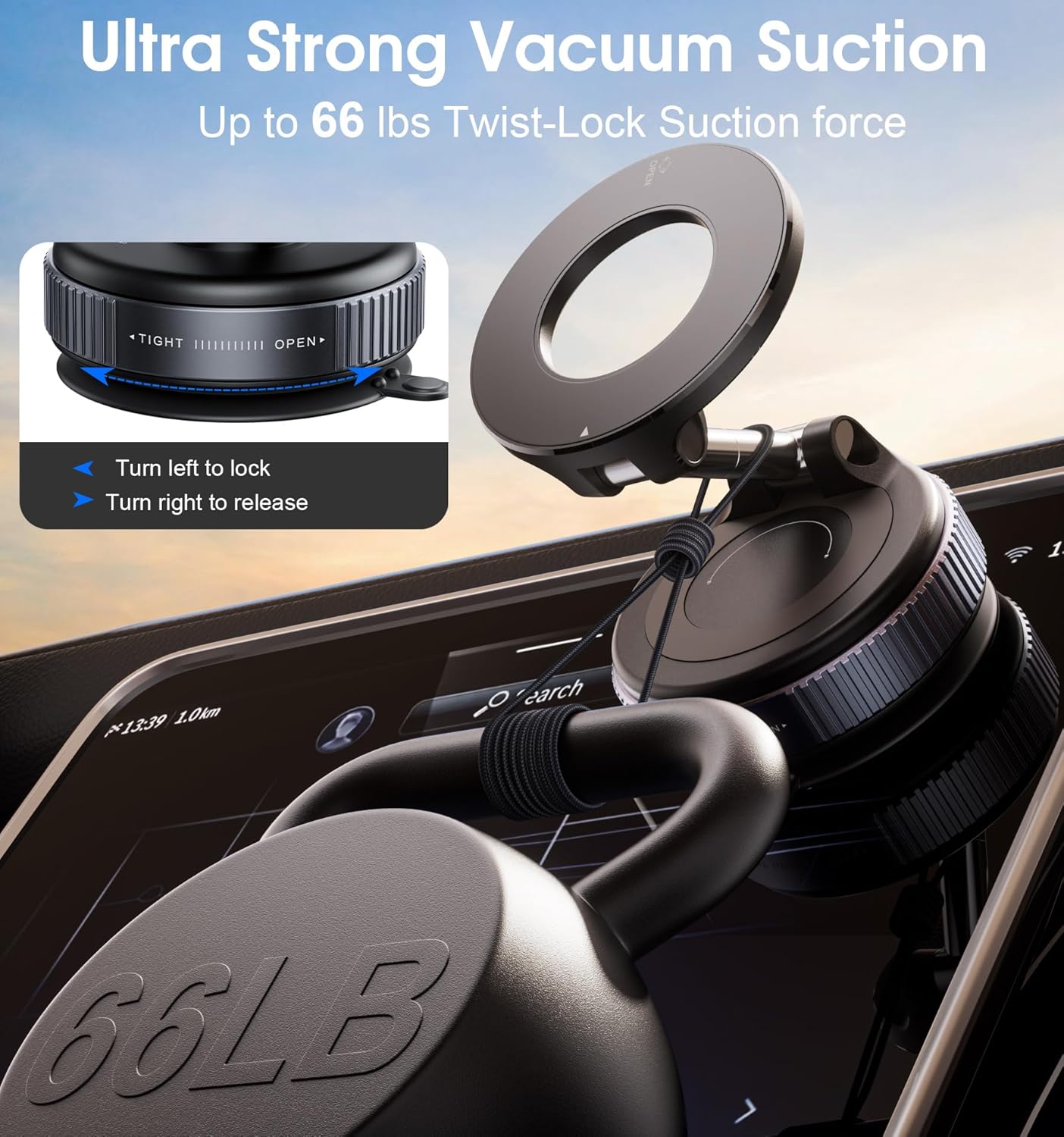 Snanen 360° Magnetic Suction Phone Mount - The Ultimate Hands-Free