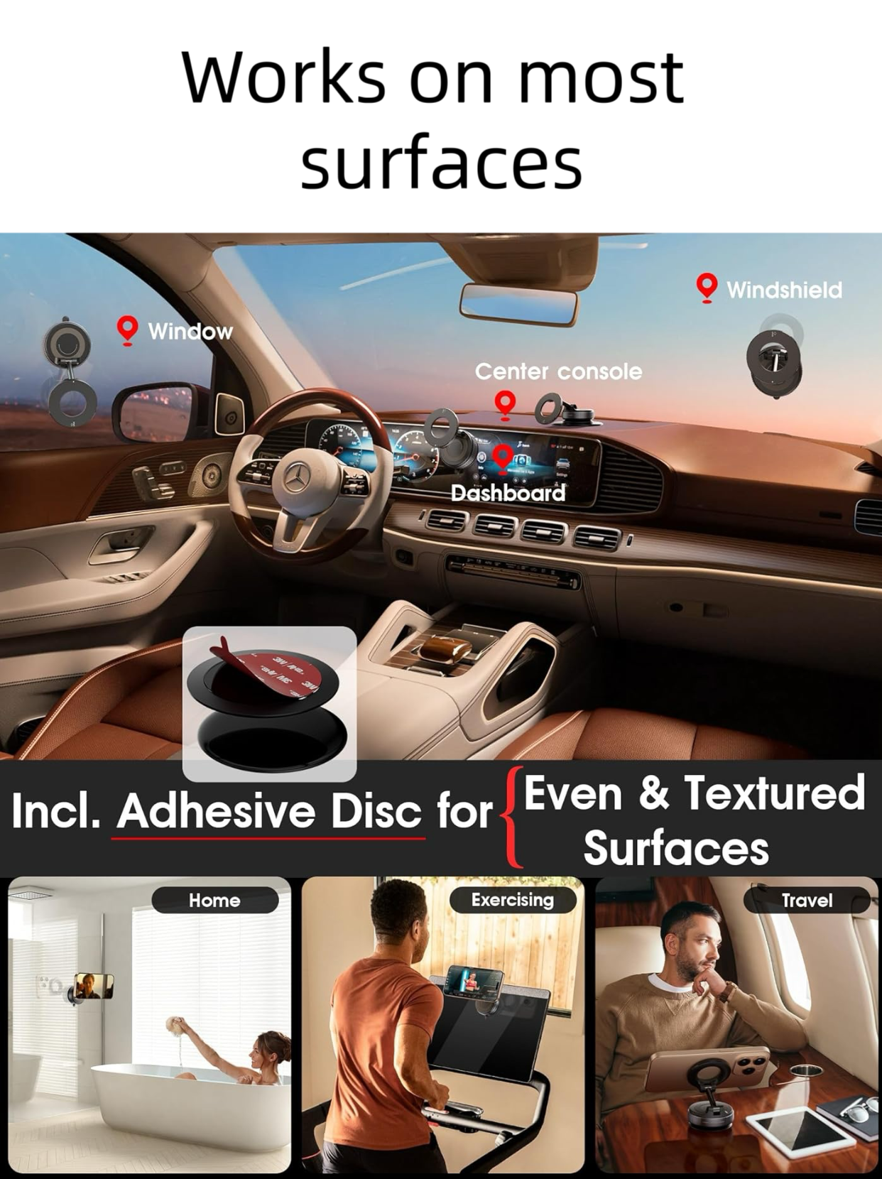 Snanen 360° Magnetic Suction Phone Mount - The Ultimate Hands-Free