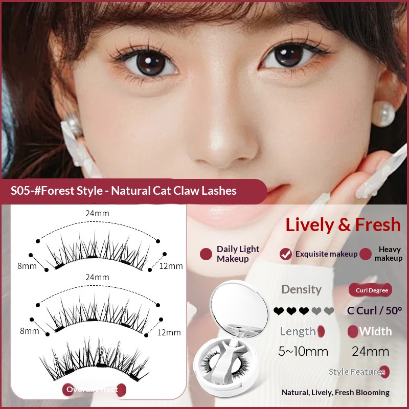 Magnetic False Eyelashes Hot-selling Natural Set Portable One-piece
