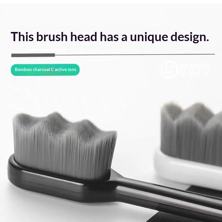 Bamboo Charcoal Nano Ultra-Fine Soft Bristle Toothbrush