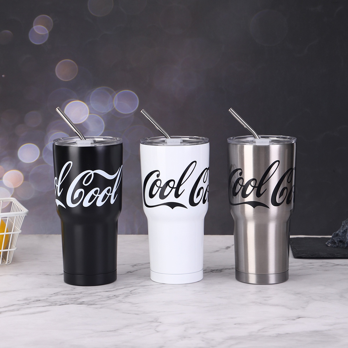 Coca-Cola Style 304 Stainless Steel Car Tumbler