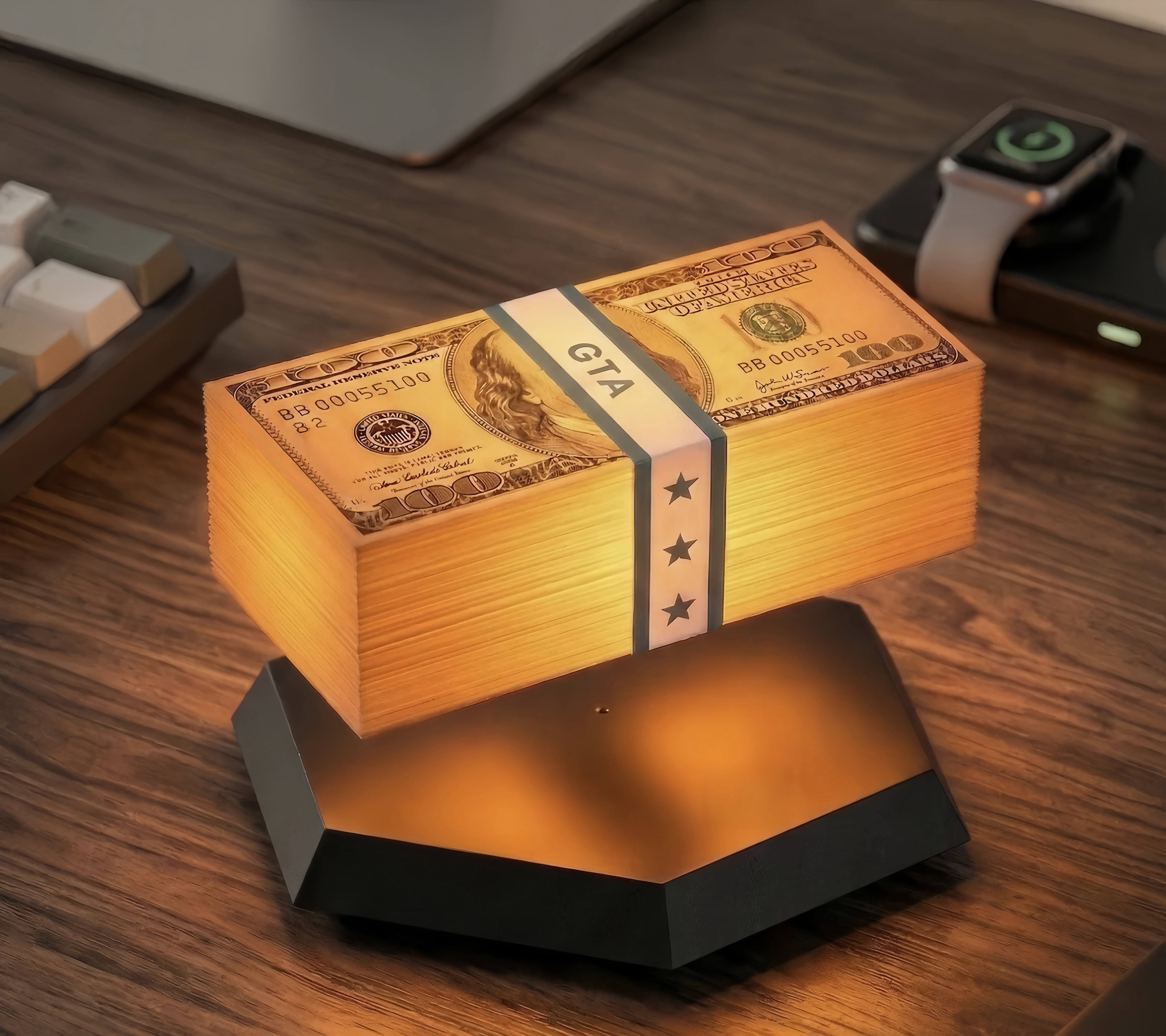 Magnetic Levitation Game Cash Lamp