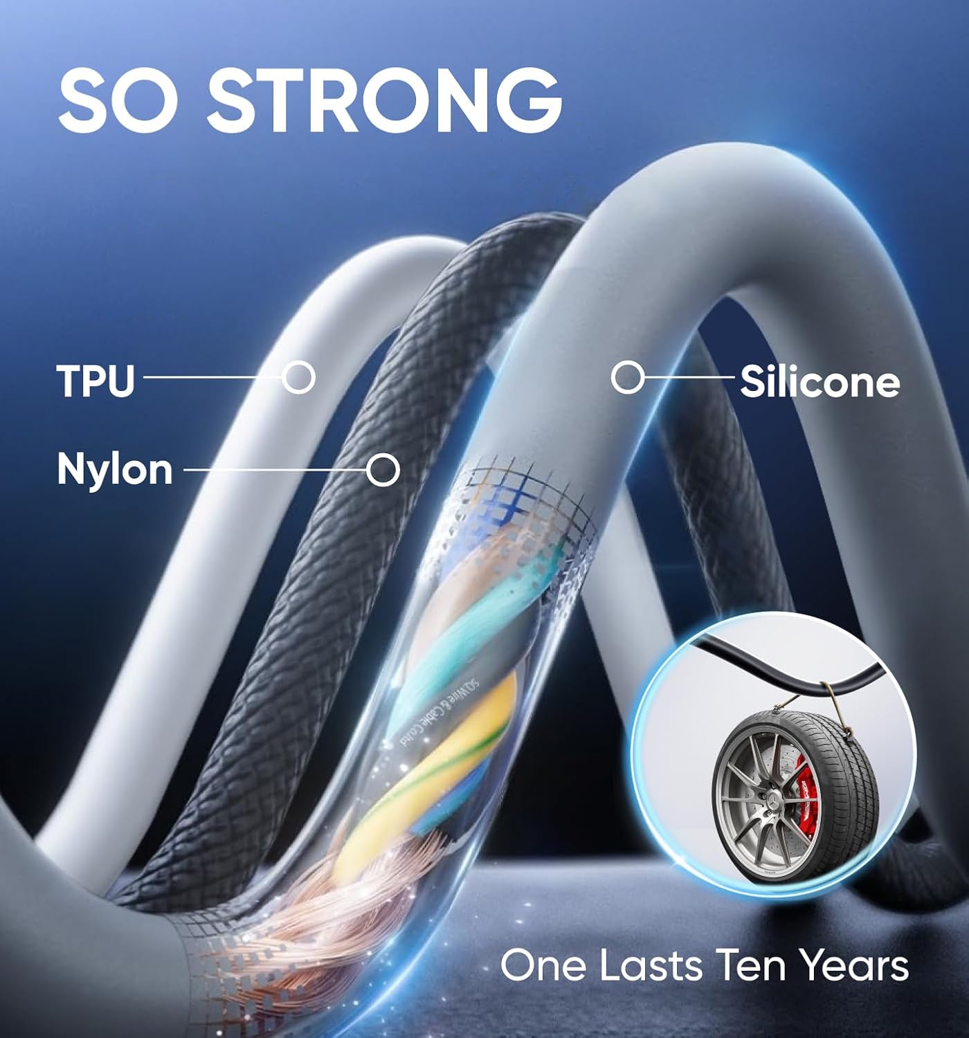 UniCore 240W 4-in-1 Fast Charging Cable – One Cable for Every Device