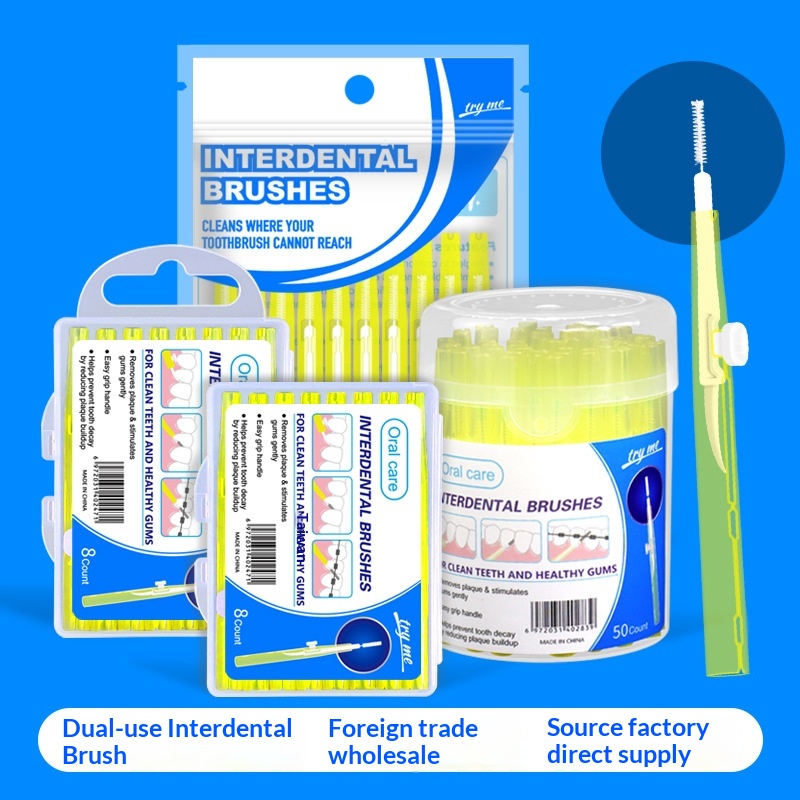 Push-Pull Interdental Brush / Retractable Tooth Gap Brush