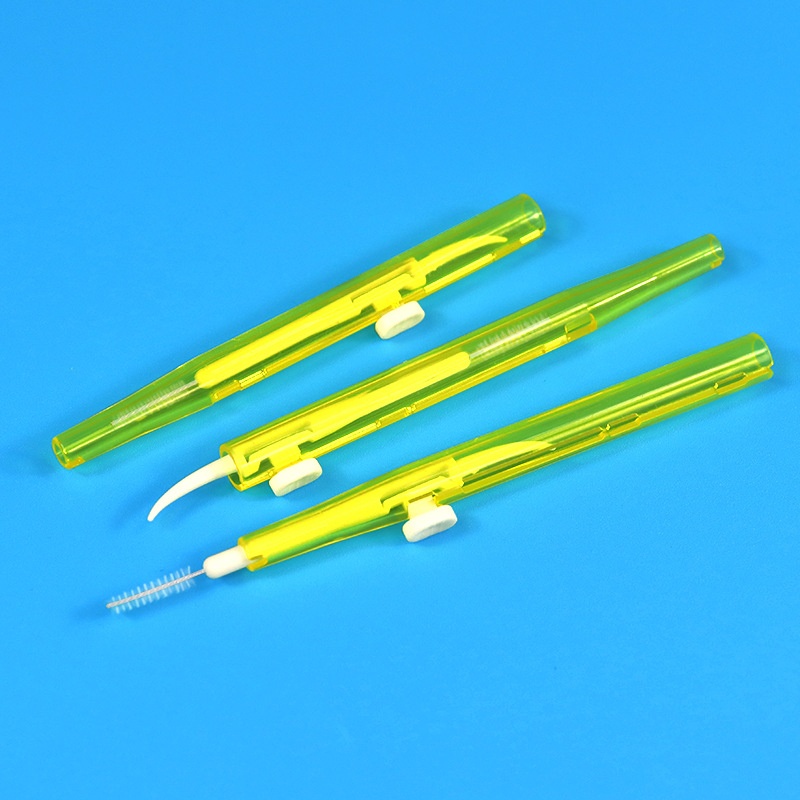 Push-Pull Interdental Brush / Retractable Tooth Gap Brush