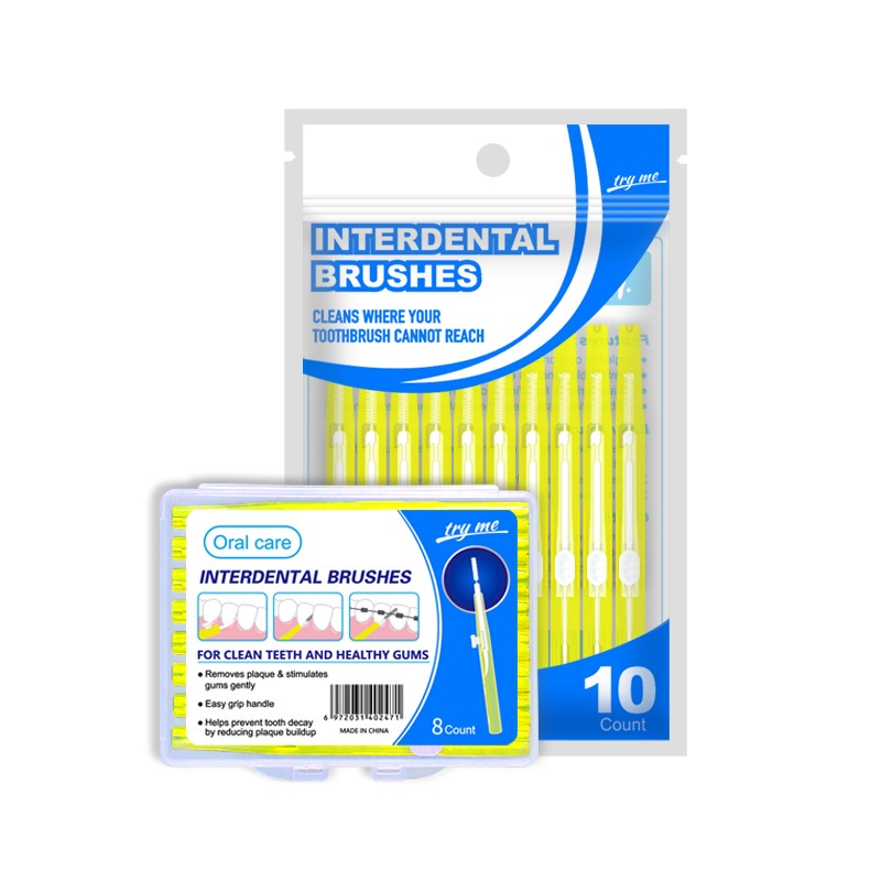 Push-Pull Interdental Brush / Retractable Tooth Gap Brush