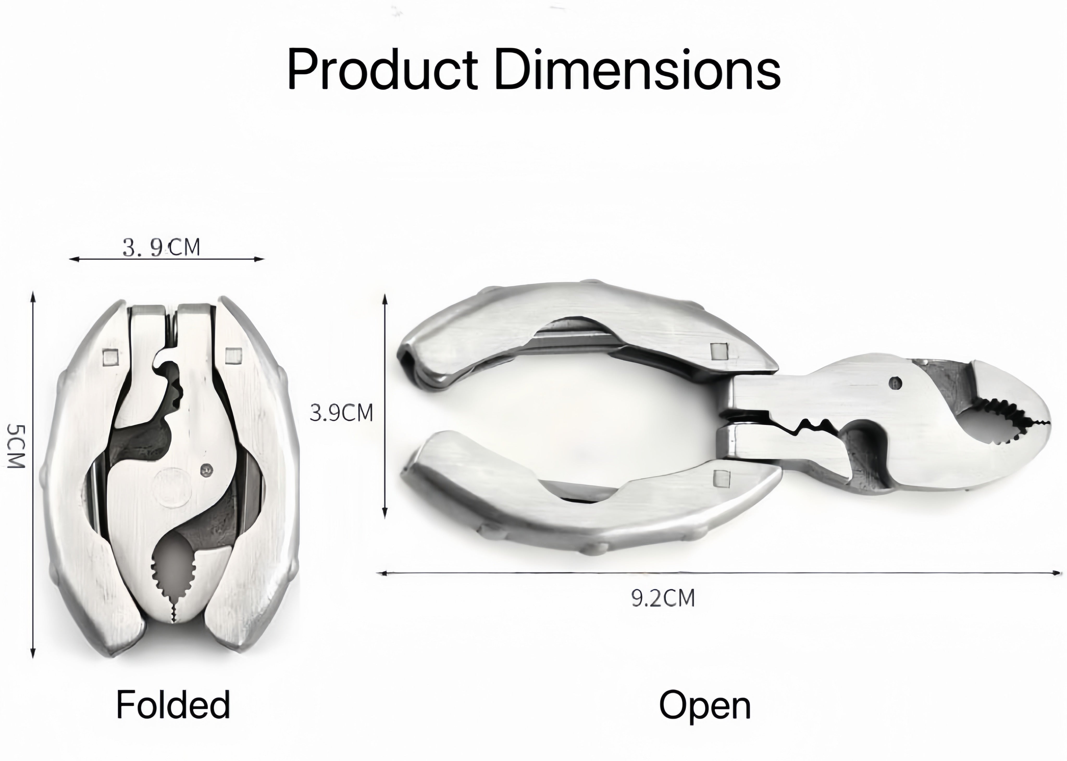 9-in-1 Keychain Multitool Pliers
