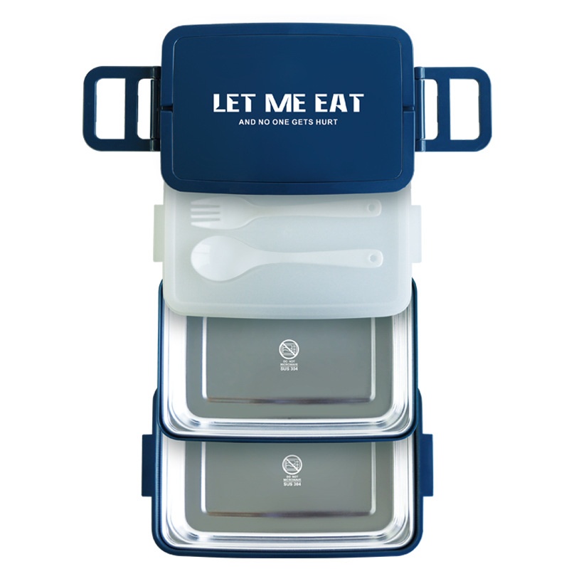 Stainless Steel Double-Layer Insulated Lunch Box