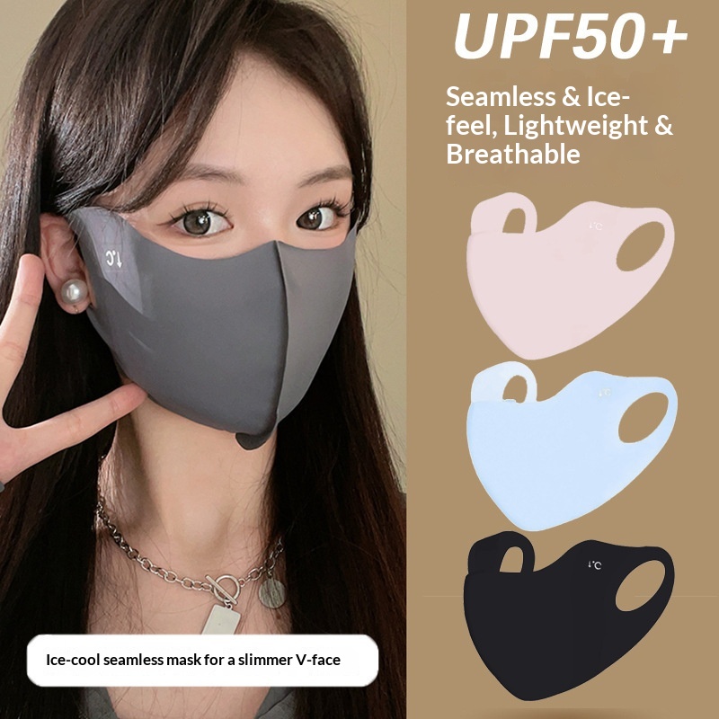 Summer Ice Silk Mask Breathable Washable Hyaluronic Acid 3D