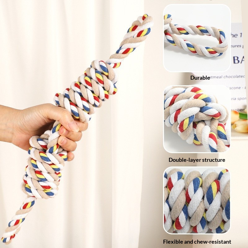 Cotton Rope Knot Dog Tug Toy