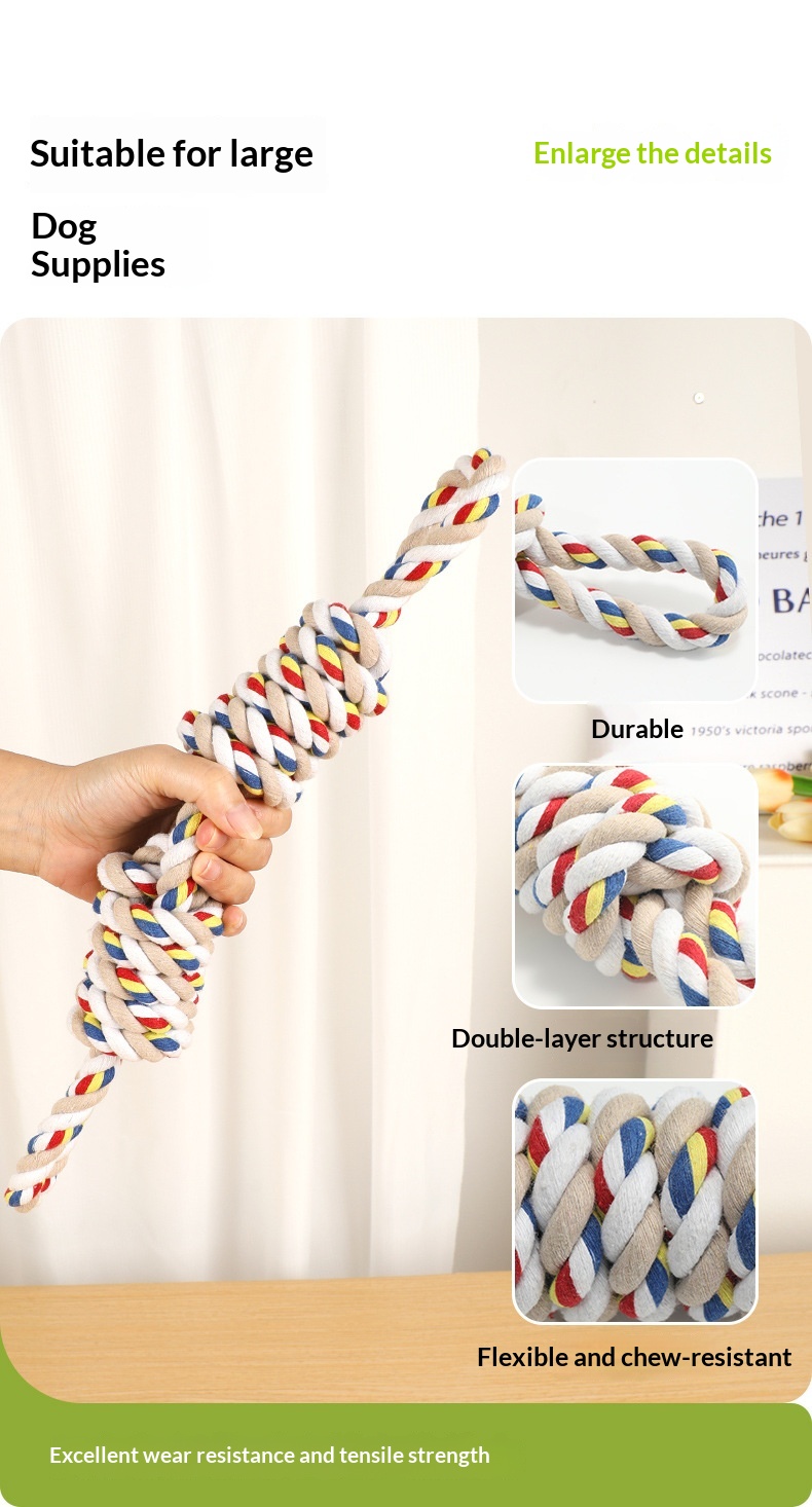 Cotton Rope Knot Dog Tug Toy