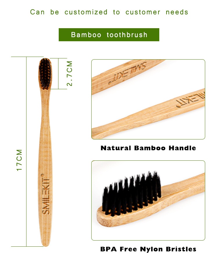 Bamboo Charcoal Soft Bristle Toothbrush