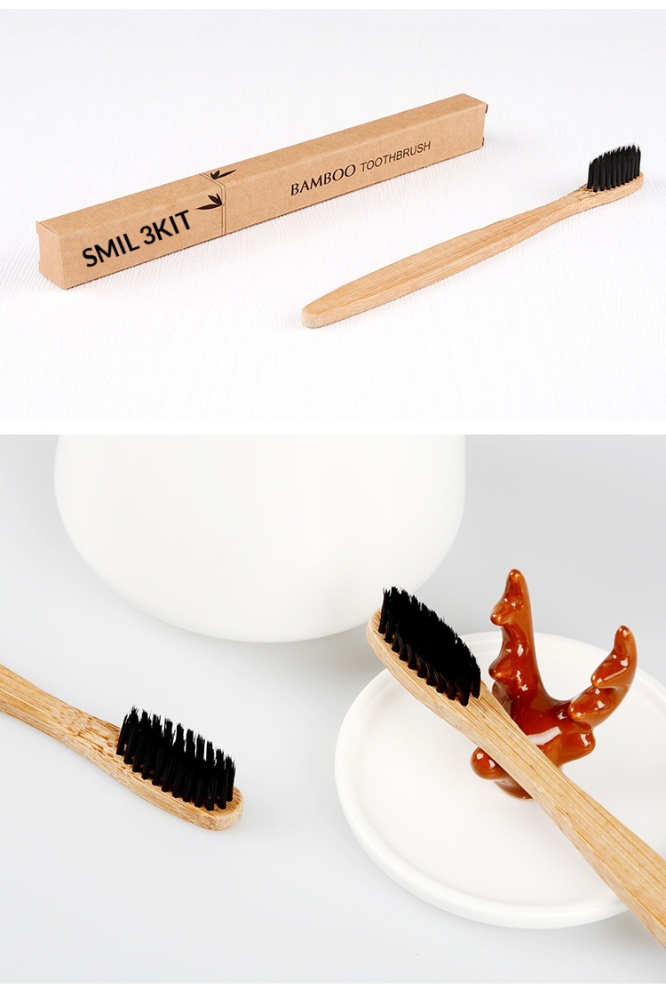 Bamboo Charcoal Soft Bristle Toothbrush