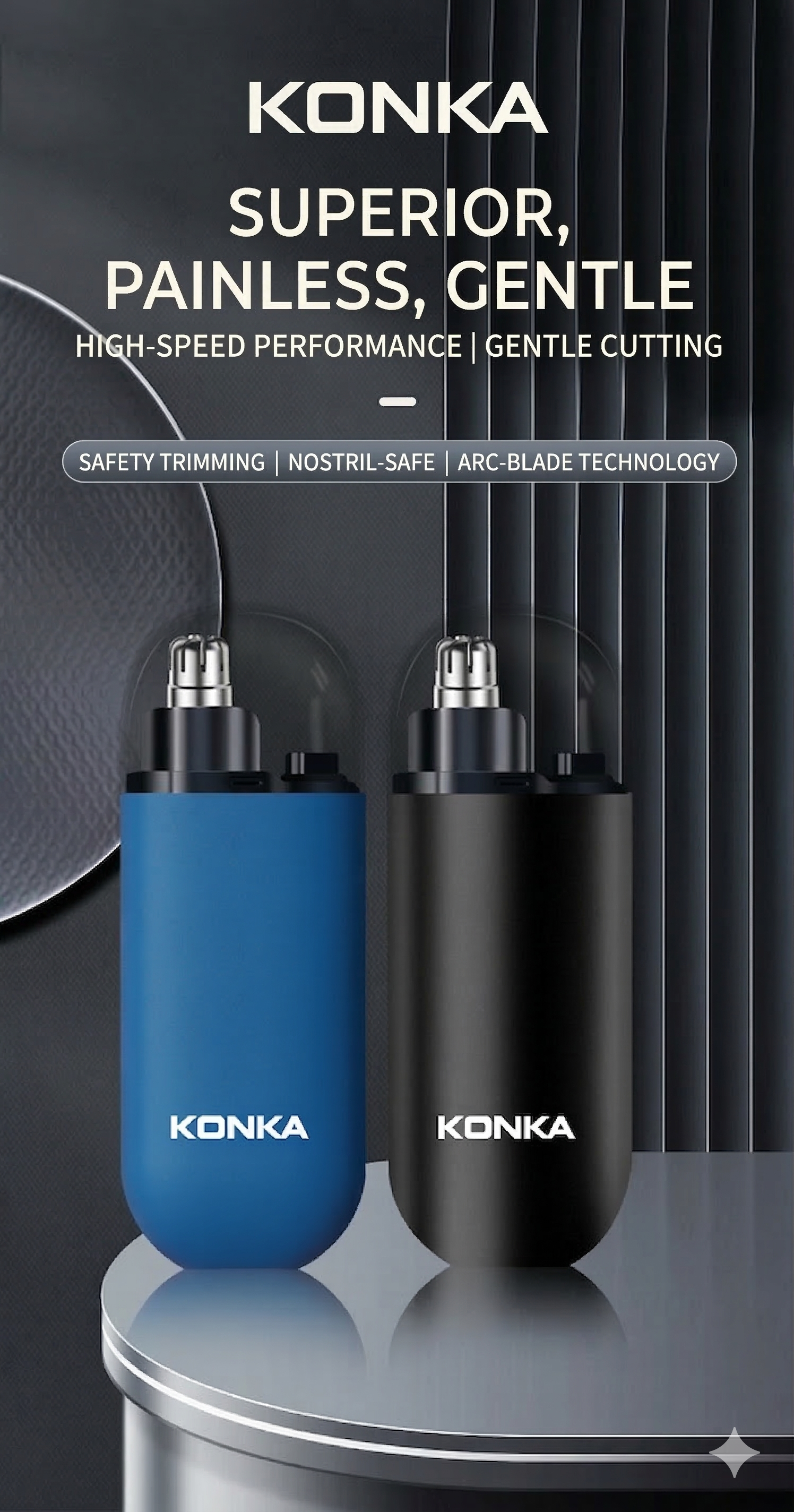 KONKA Pocket Electric Nose Hair Trimmer