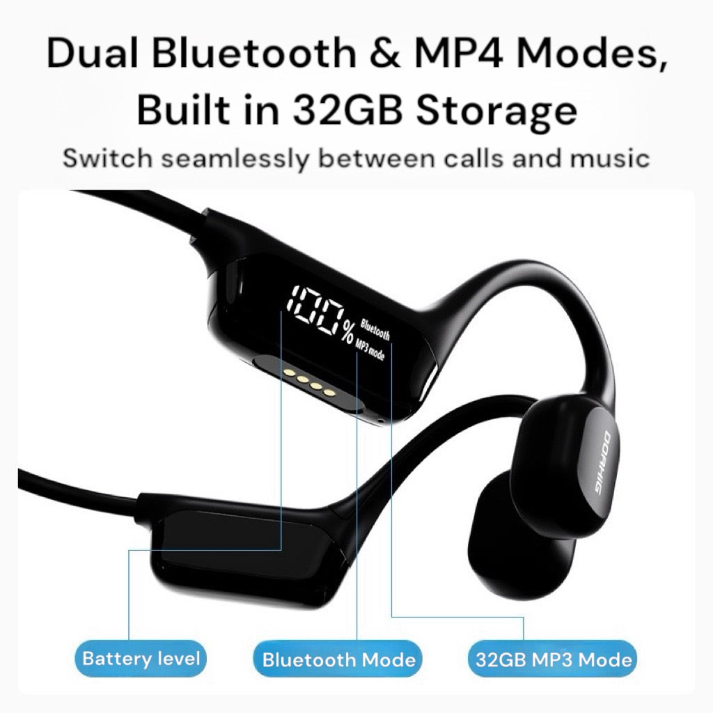 AquaVibe Swim-Proof Bone Conduction Headphones