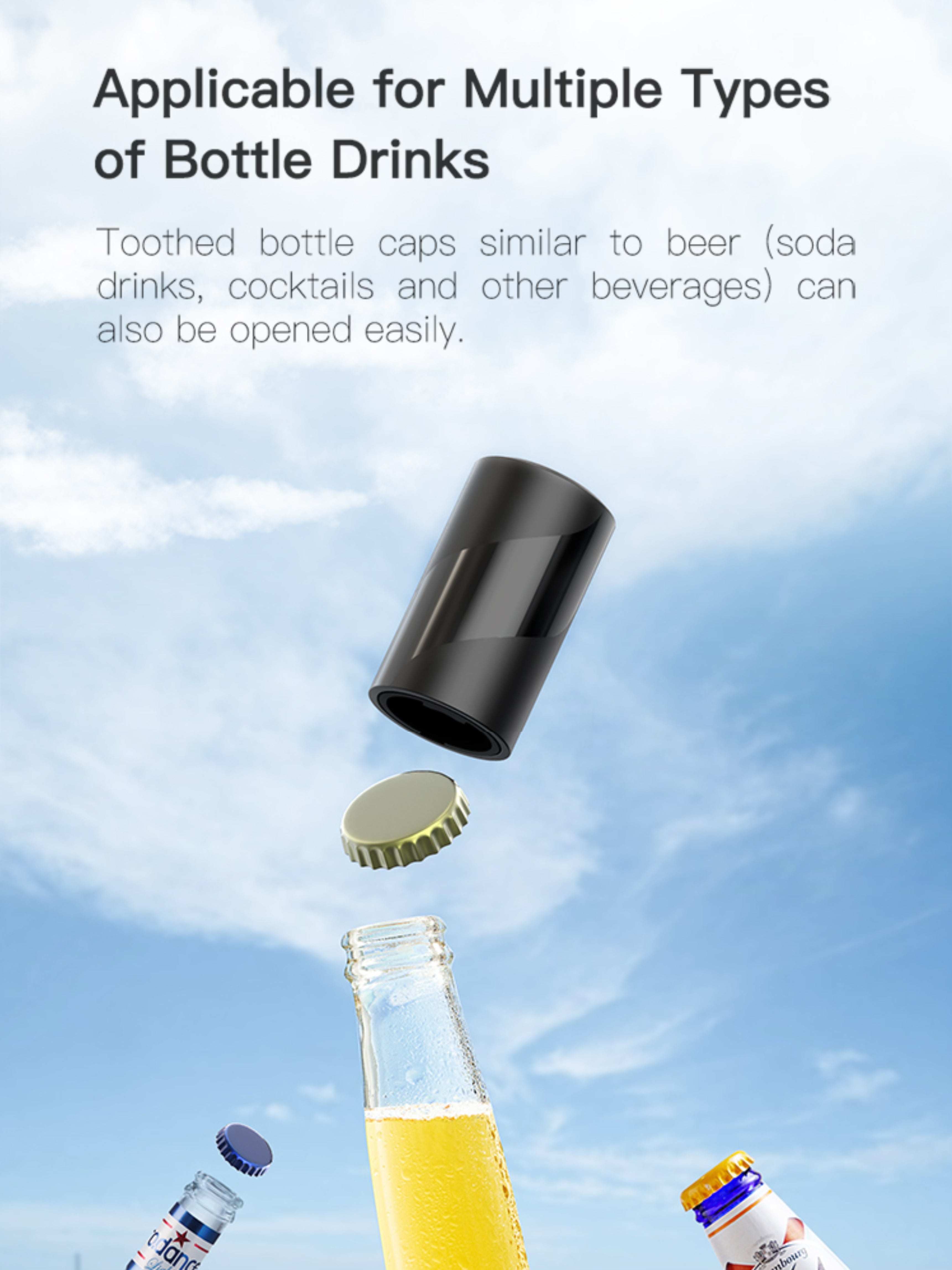 All-in-One Wine & Beer Opener Gift Set – Electric Corkscrew with