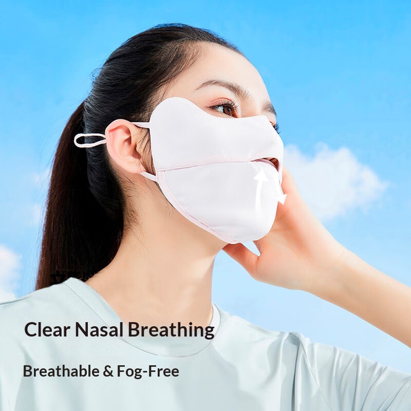 Summer Ice Silk Sunscreen Mask for Women Anti-UV Face Mask