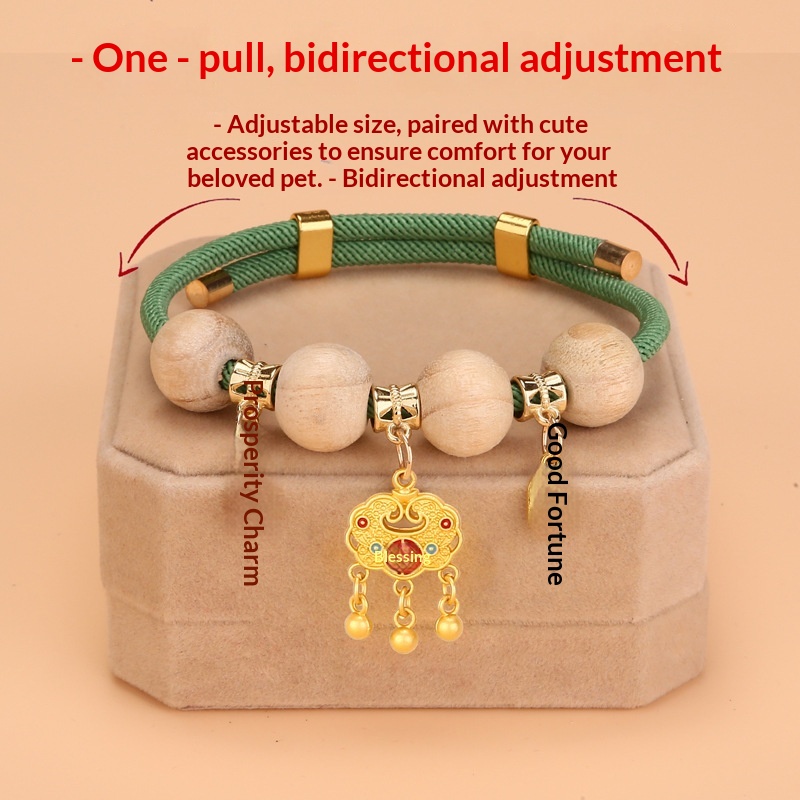 Pet Cat Collar Flea Repellent Camphor Wood Bell Accessories