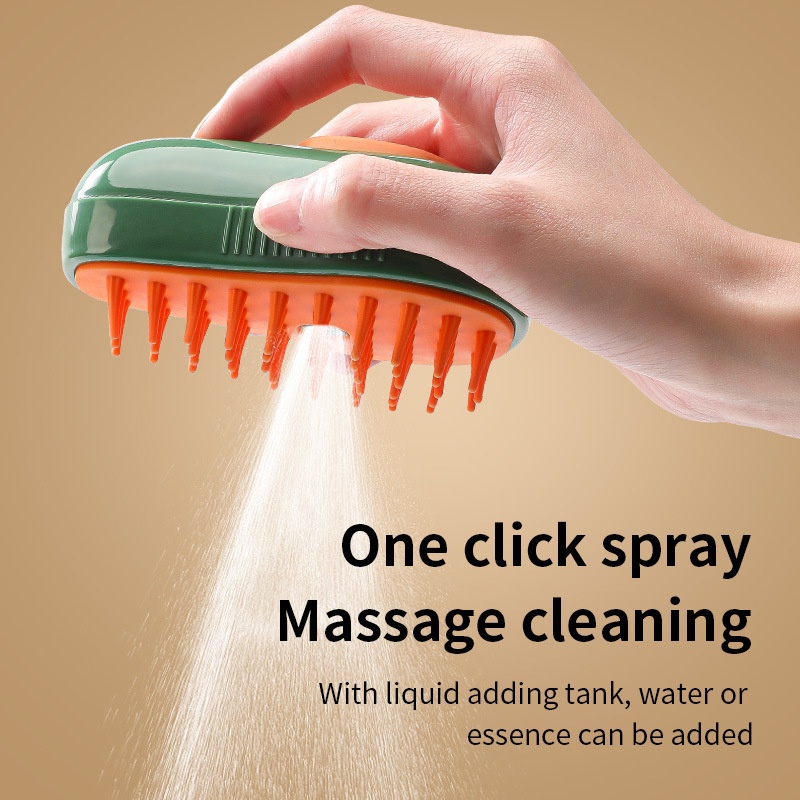 Electric Pet Spray Grooming Brush