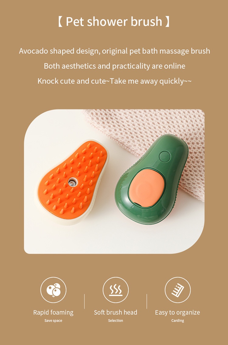Electric Pet Spray Grooming Brush