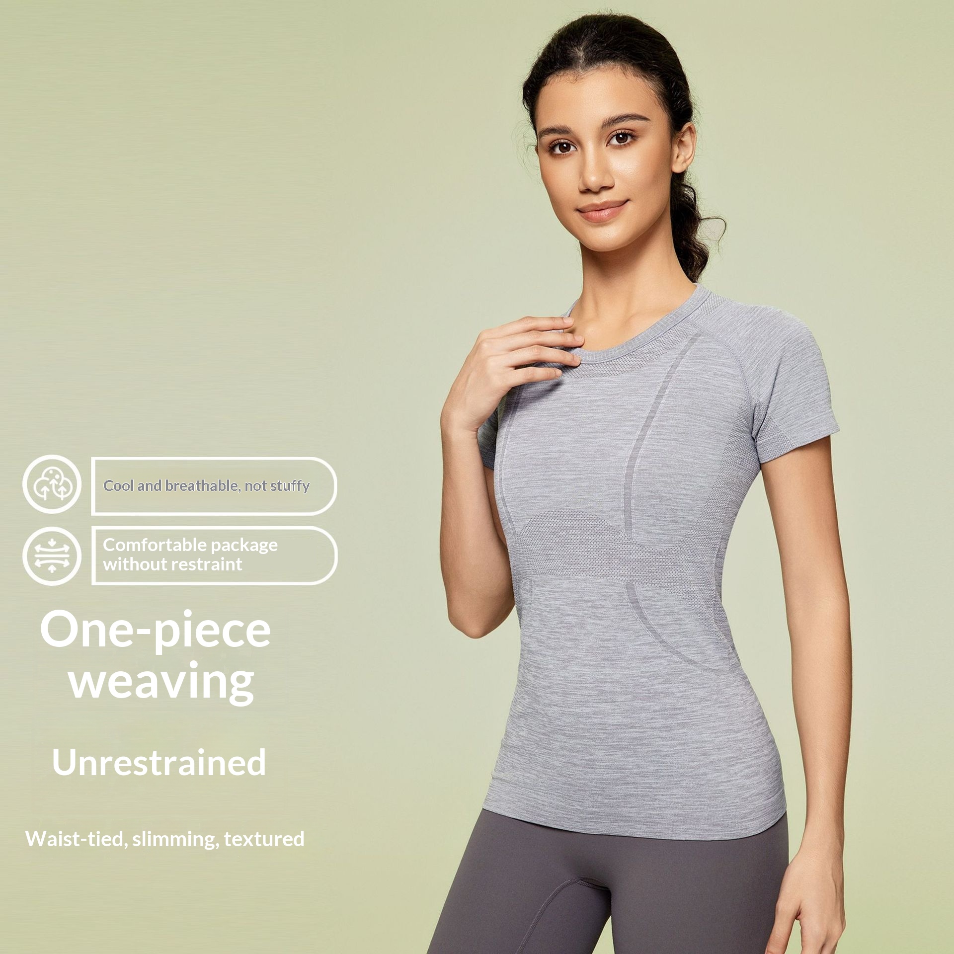 Women's Short Sleeve Crew Neck Sports T-Shirt