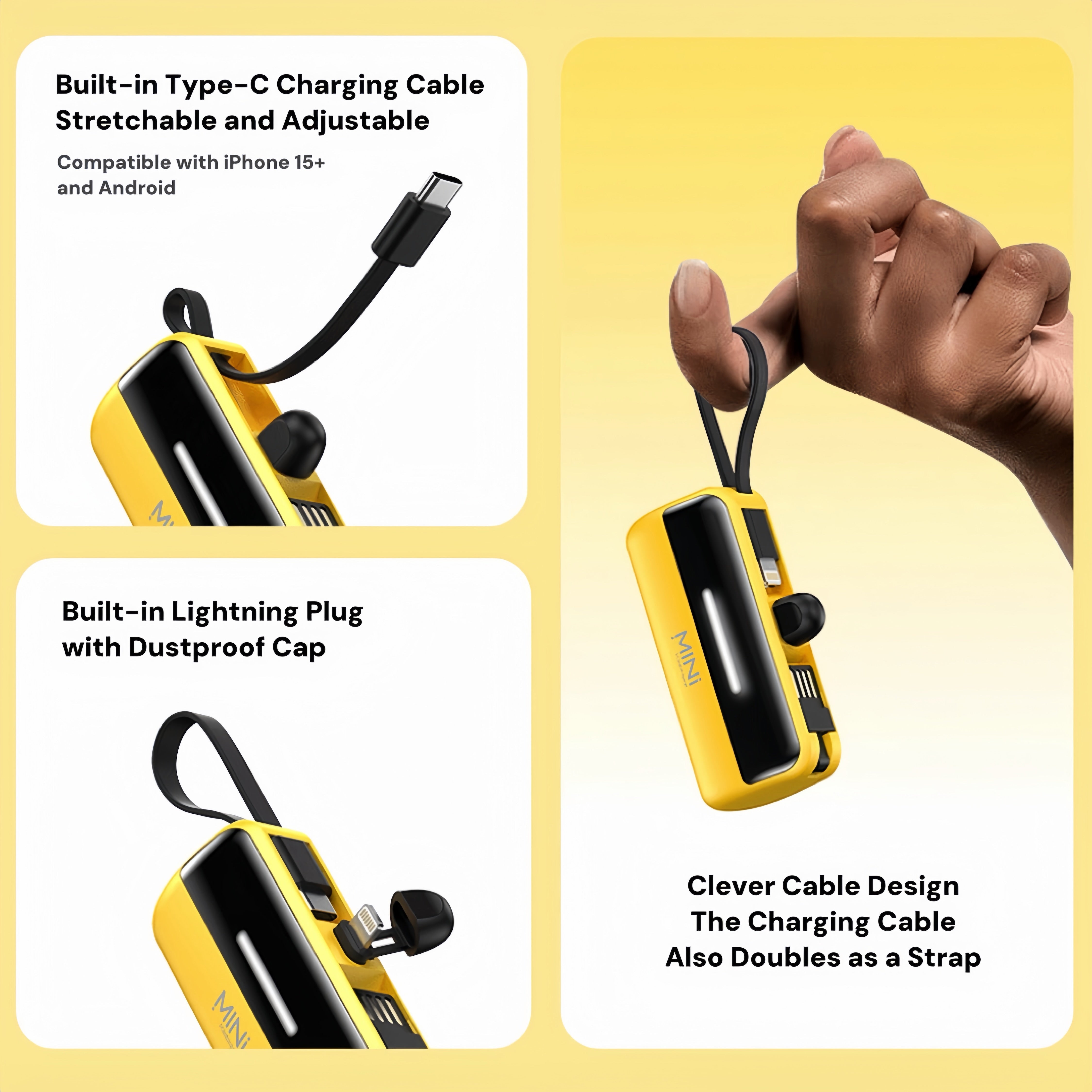 PowerCapsule 5000 — Ultra-Compact All-in-One Emergency Power Bank