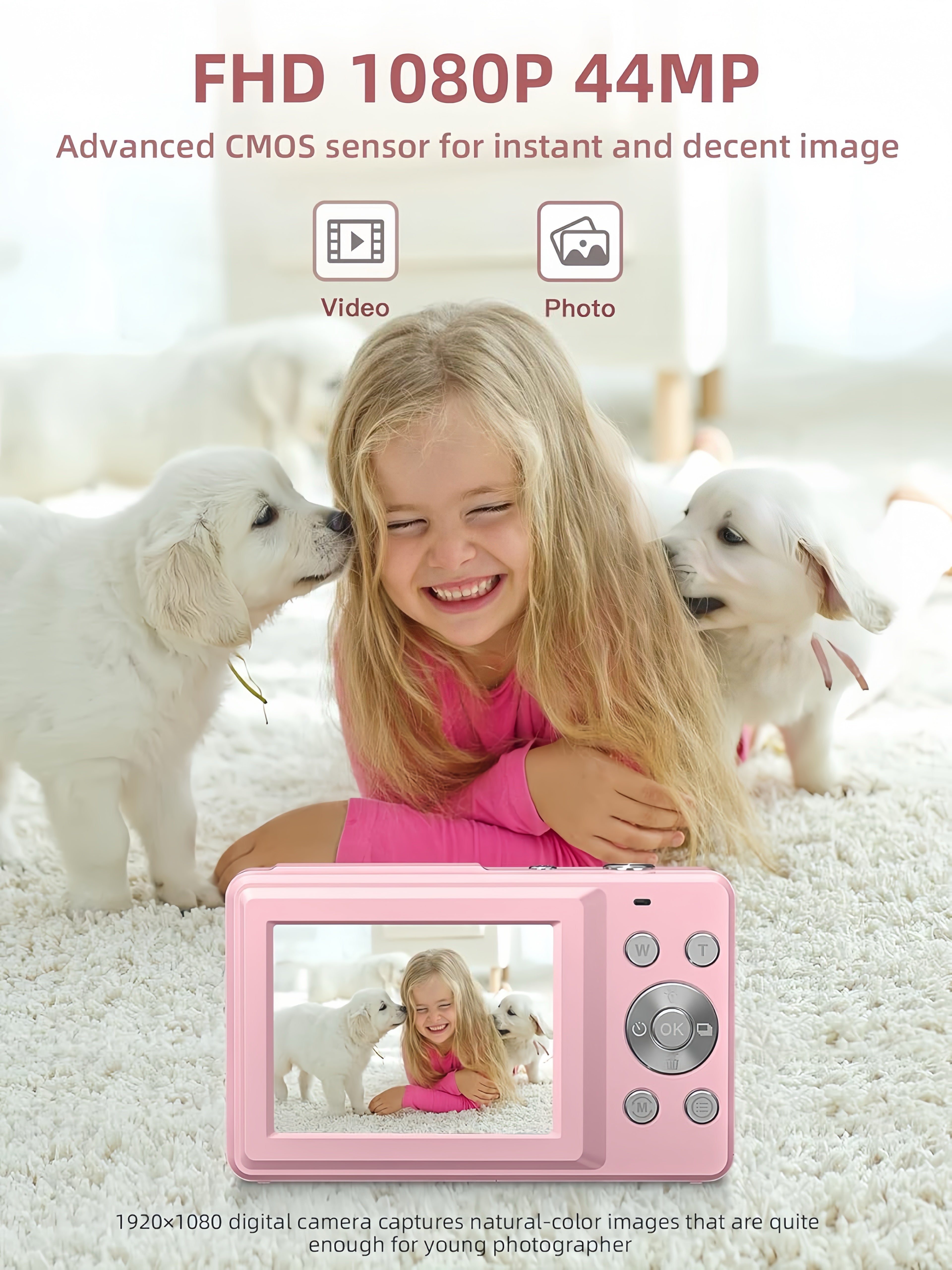 RetroSnap 44 Digital Camera for Kids and Adults