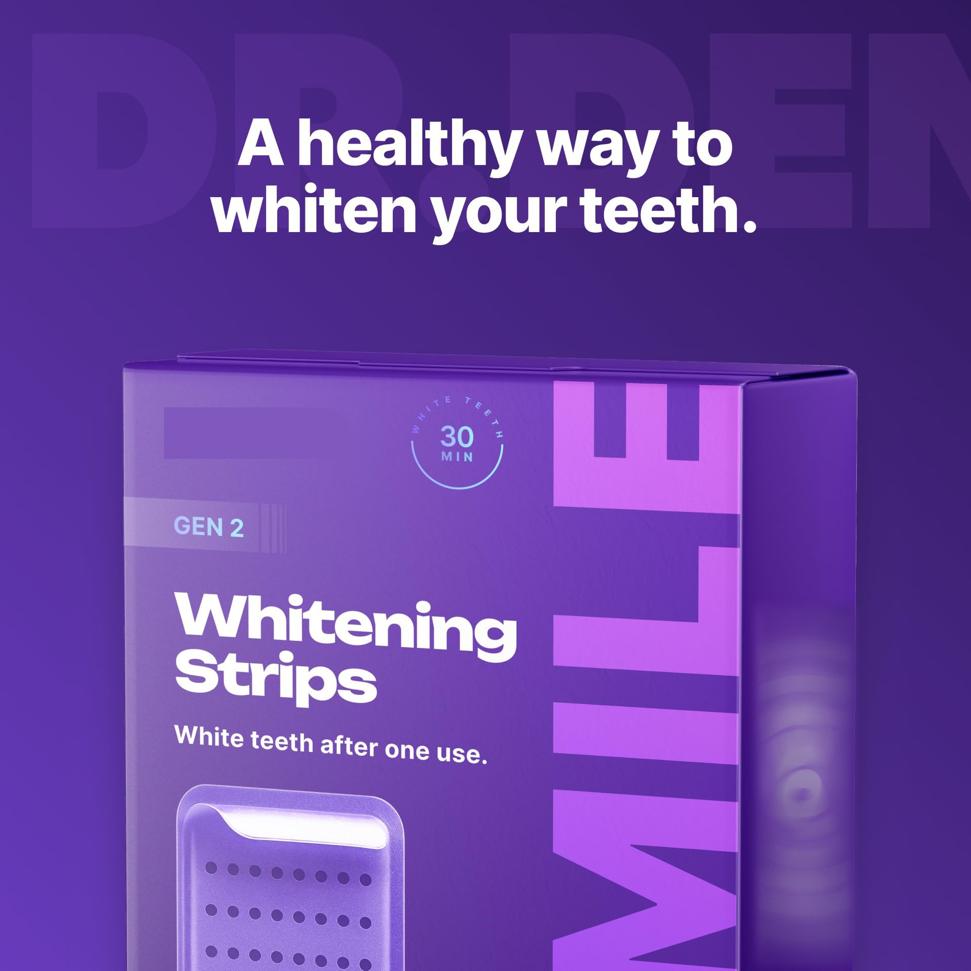 Dr Dent Purple Teeth Whitening Tooth Strips Care Tooth Enamel Layer