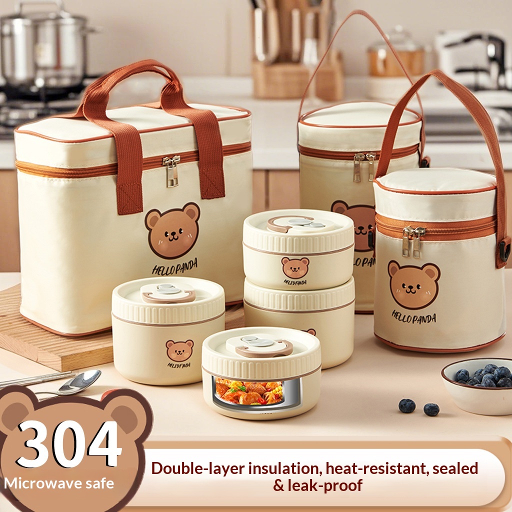 Stainless Steel Round Insulated Lunch Box